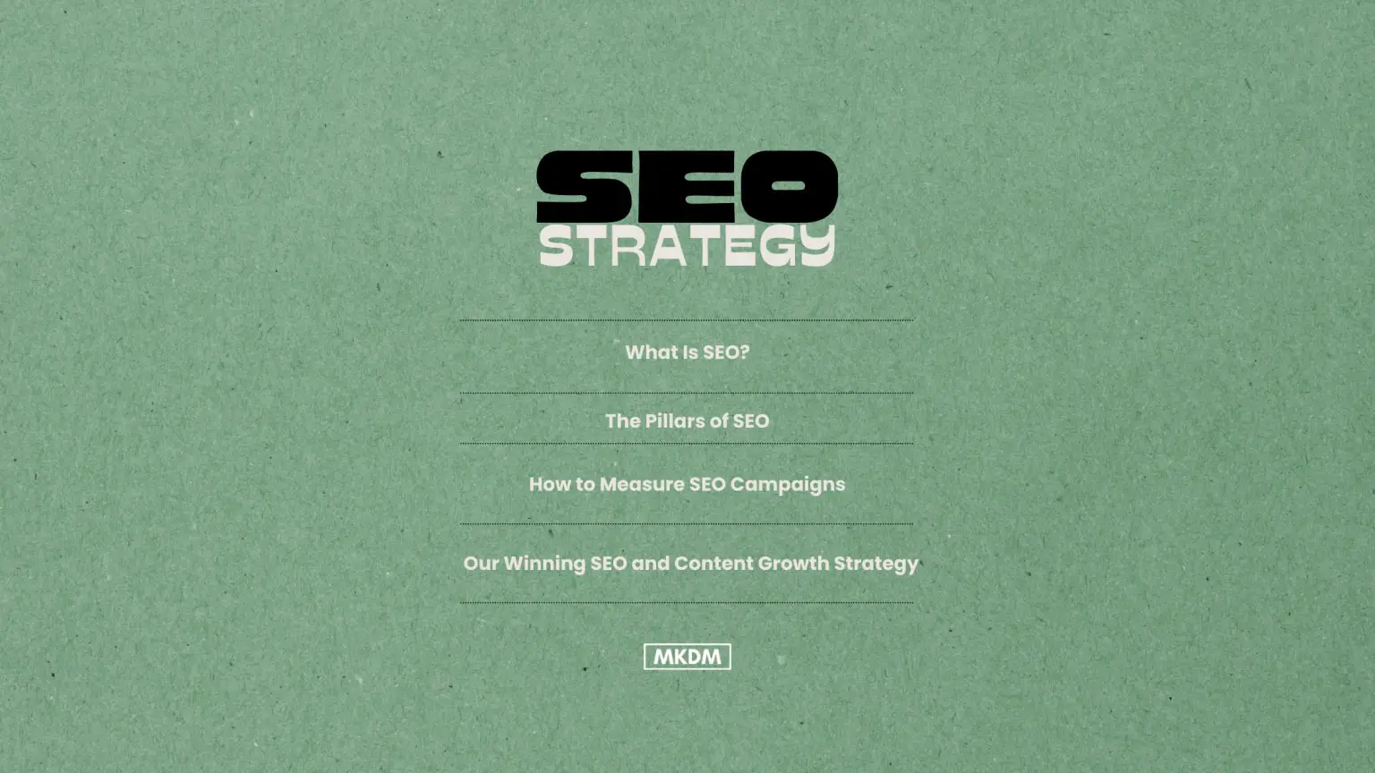 My SEO Strategy